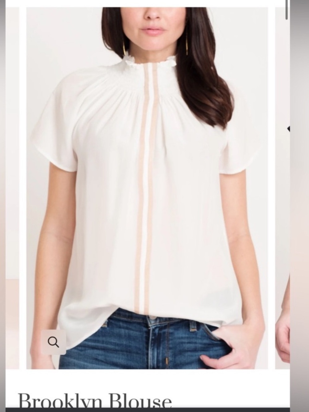 Rungolee Brooklynn silk crepe shirt. Size XL.